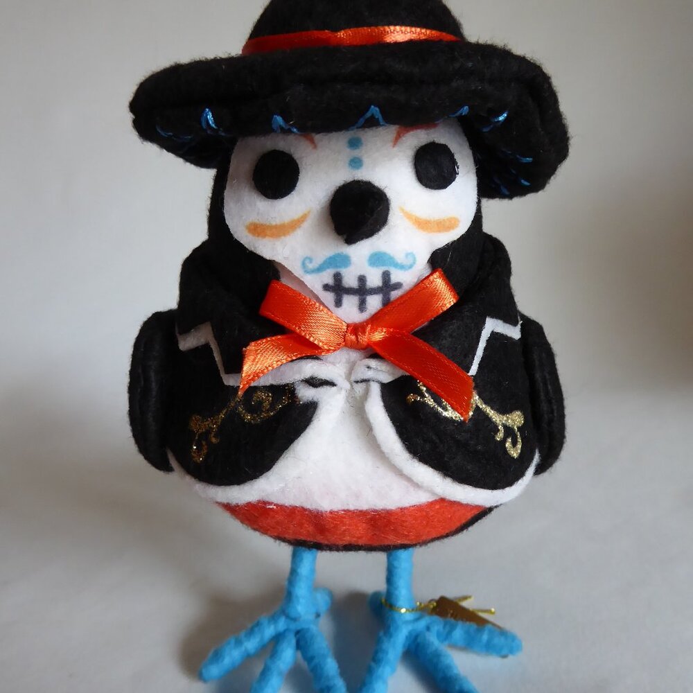 NEW 2018 TARGET HYDE & EEK DAY OF THE DEAD DIA DE LOS MUERTOS FELT BIRD LOT - Picture 8 of 12